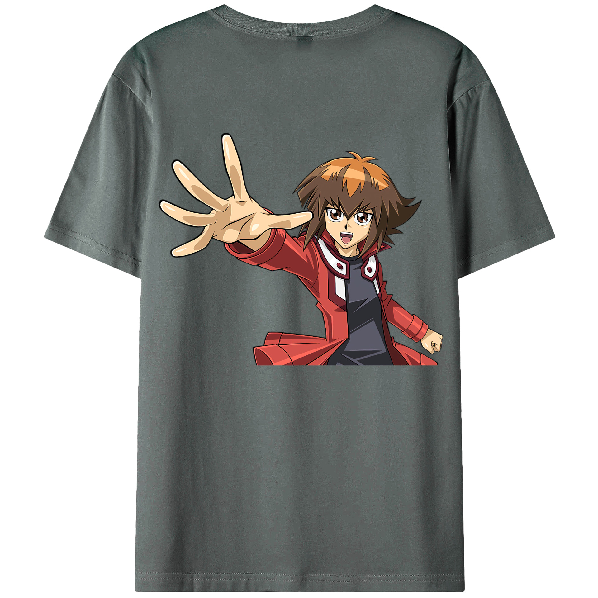 （画像用） 遊☆戯☆王 Yu-Gi-Oh! 綿100％ メンズ半袖Tシャツ（バックプリント） 通気性